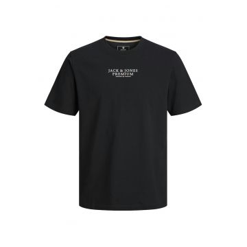 Tricou Barbati - Jack Jones - Bumbac - Negru - Negru