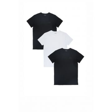 Tricouri barbati - Set 3 bucati -  Underwear - Alb/Negru