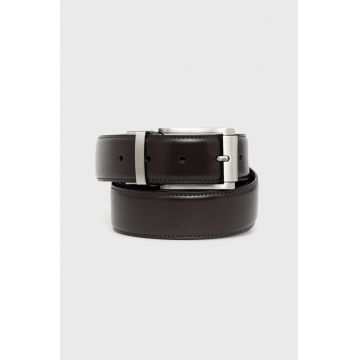 Aldo Curea de piele cu două fețe Chilip bărbați, culoarea maro