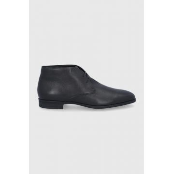 Boss Ghete de piele bărbați, culoarea negru