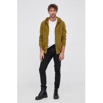 G-Star Raw Bluză bărbați, culoarea verde, material neted