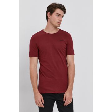 G-Star Raw tricou barbati, culoarea rosu, neted