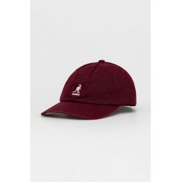 Kangol șapcă culoarea violet, material uni K5165HT.CR216-CR216