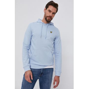 Lyle & Scott Hanorac de bumbac bărbați, material neted