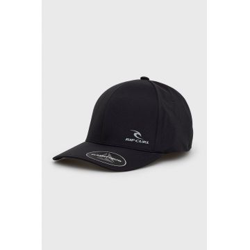 Rip Curl șapcă culoarea negru, material neted