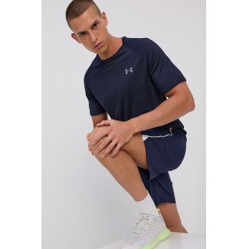 Under Armour Tricou 1345317 bărbați, culoarea albastru marin, material neted