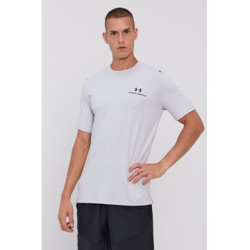 Under Armour tricou de antrenament Rush Energy culoarea gri, neted