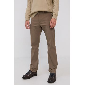 Wrangler Pantaloni bărbați, culoarea gri, model drept