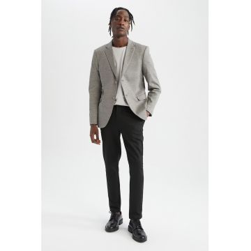 Sacou slim fit cu doi nasturi