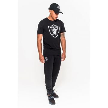 Tricou cu decolteu la baza gatului si logo Oakland Raiders