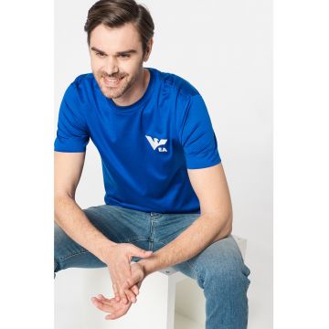 Tricou din amestec de lyocell cu logo