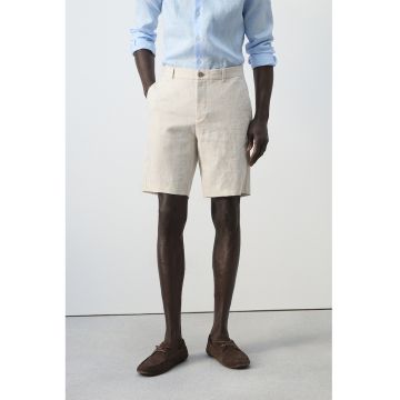 Bermude slim-fit din in Essentials - Bej