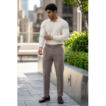 Bluza barbati alba    slim fit 13505