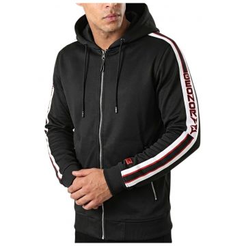 Bluzon  neagra - poliester - croiala regular fit -