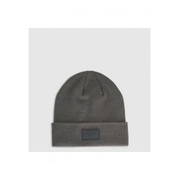 Caciula beanie unisex  gri - poliester - dimensiune universala