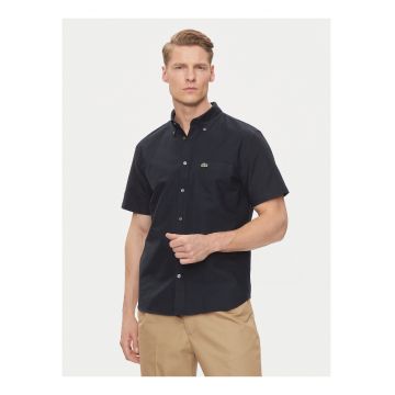 Camasa barbati -  bleumarin - bumbac organic - casual - maneca scurta