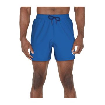 Costume de baie barbati -  pantaloni scurti de baie - talie elastica - imprimeu - albastru - poliester