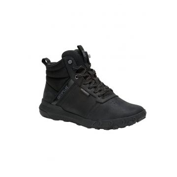 Ghete barbati erpillar Cat Hex Mid piele naturala - negru - Negru