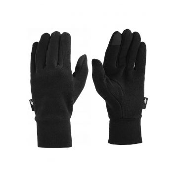 Manusi sport  unisex - 5 degete - microfleece calduros - negru - Ldwqf