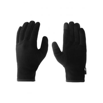 Manusi unisex  din polar pentru touchscreen - negru - marime XS