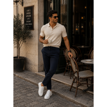 Pantaloni barbati casual  bleumarin  PREMIUM  13500