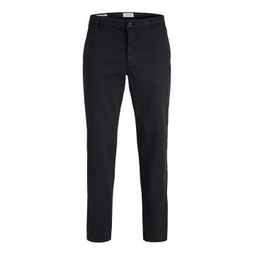 Pantaloni chino Barbati -  negru - bumbac organic/bumbac/elastan -