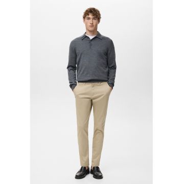 Pantaloni chino slim fit - Maro nisip