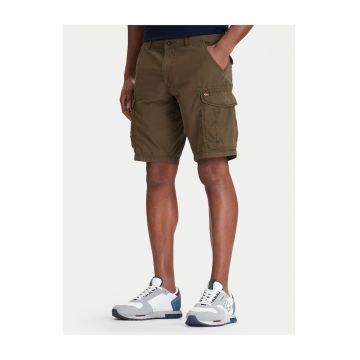 Pantaloni scurti barbati -  bumbac - fermoar - verde