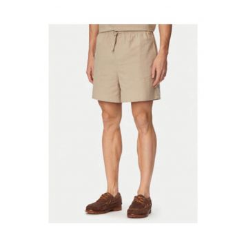 Pantaloni scurti barbati -  casual - bej - bumbac -