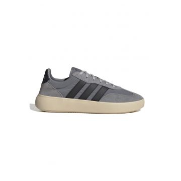 Pantofi sport Barreda Decode cu garnituri din piele intoarsa - Negru/Gri