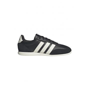 Pantofi sport Barreda low-cut din piele - Alb/Negru