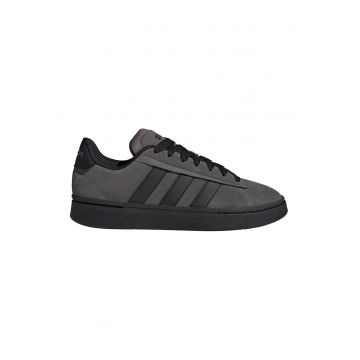 Pantofi sport Grand Court Alpha de piele intoarsa - Gri inchis