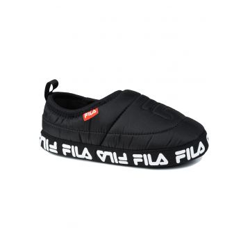 Papuci  COMFIDER - negru - material sintetic - cu talpa din cauciuc - interior polar