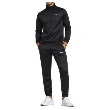Set trening barbati  hanorac cu fermoar si pantaloni - negru - poliester -