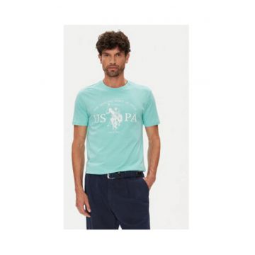 Tricou barbati -  albastru - 100% bumbac -