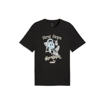 Tricou  Graphic Quote Tee Barbati - Negru