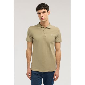 Tricou polo din bumbac - Kaki