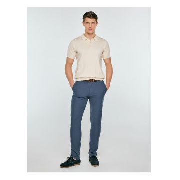 Tricou uni polo din bumbac .