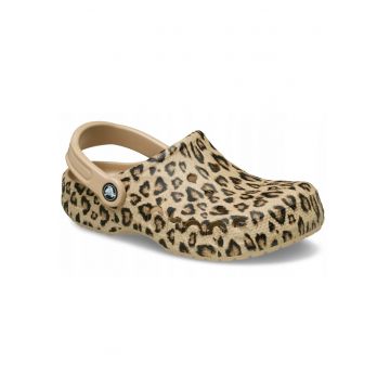 barbati - saboti - Baya Seasonal Printed Clog 206230 - Gold Leopard - Negru/Bej