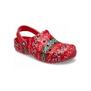 barbati - saboti clog - Baya Holiday Graphic Clog 211938 - Rosu/Multicolor
