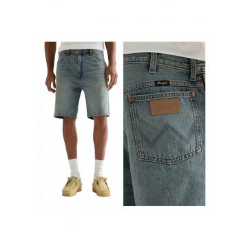 Blugi Barbati Scurti -  Cowboy - 34 USA - Albastru - Bumbac - Design Clasic Casual - Ideal Pentru Uz Zilnic - Material Premium Confortabil - Aspect Denim Modern - 4 Buzunare