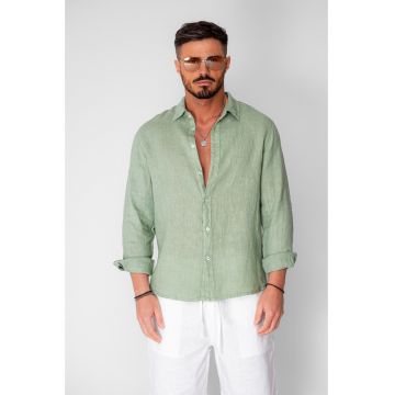 Camasa din 100% In de plaja Light Olive 20734 - Verde masliniu deschis
