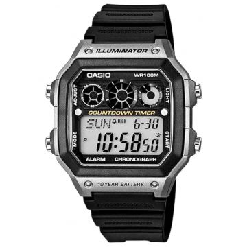 Ceas barbatesc  AE-1300WH-8AVDF - 10 BAR - negru - 40x42mm
