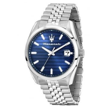 Ceas barbatesc  Attrazione -mecanism quartz - 43mm - bratara argintiu