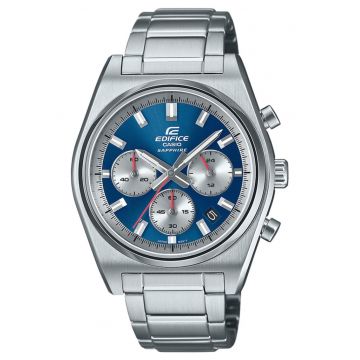 Ceas barbatesc  EFB-730D-2AVUEF - argintiu - rezistent la apa