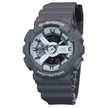 Ceas barbatesc  G-Shock GA-110HD-8A - curea din rasina - display analog-digital - rezistent la apa 200m - 51.2x16.9mm - cadran gri