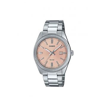 Ceas barbatesc  MTP-1302PE-4AVEF - argintiu - roz