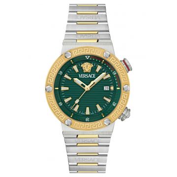 Ceas barbati -  43mm - 10ATM - Argintiu/Auriu