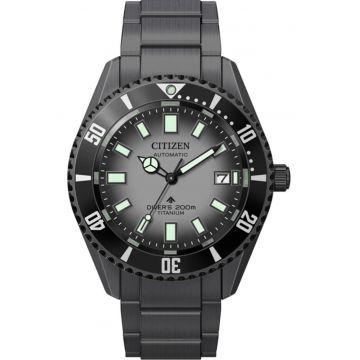 Ceas barbati  NB6025-59H - gri - titan - impermeabil - set