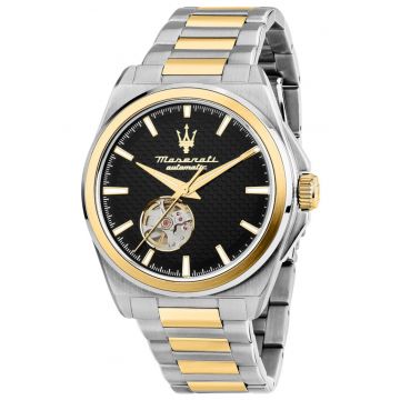 Ceas barbati  Velocita automat inox negru bicolor